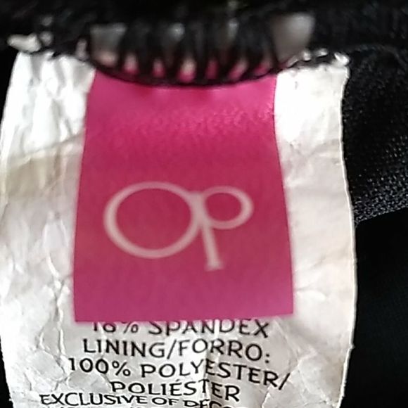 OP Black Tankini W/ Rainbow Crocheted Detail. - Picture 5 of 6